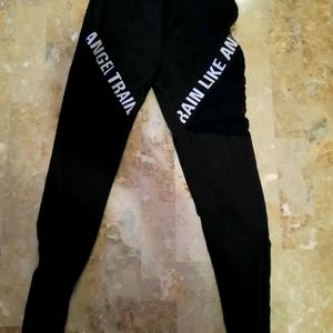 Leggings with mesh cut outs